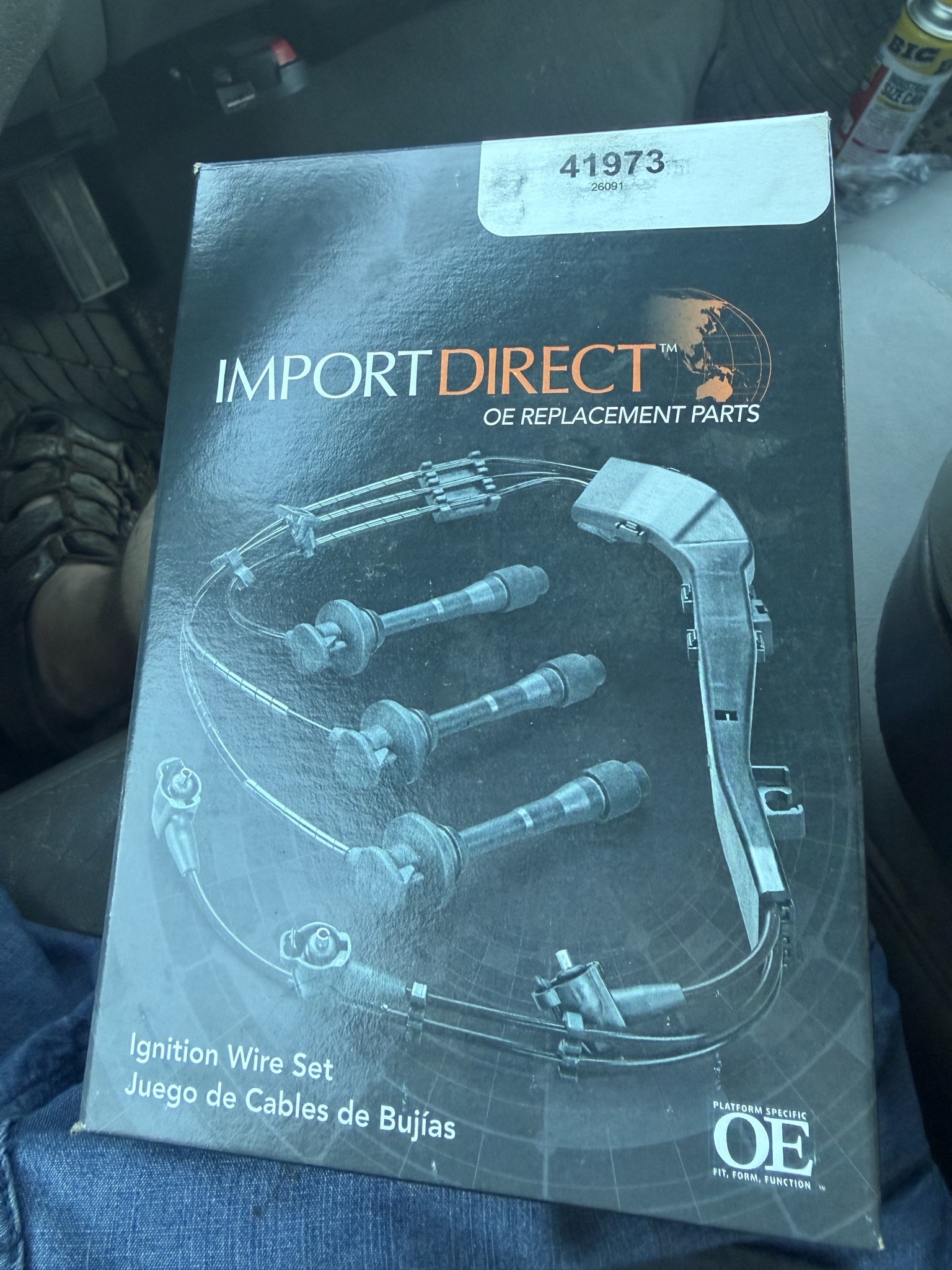 Import Direct ignition wire set box, 41973